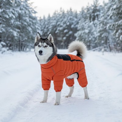Manteau pour Chien Huski Rouge