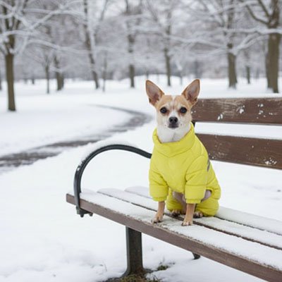Manteau pour Chien jaune