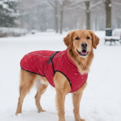 Manteau pour Chien le sentier rouge golden