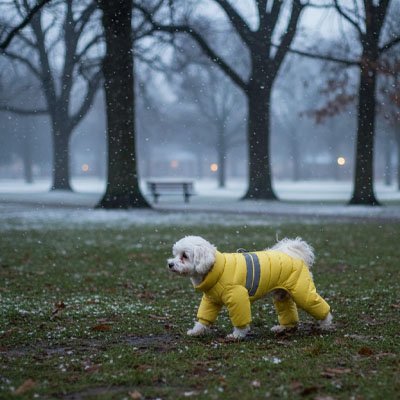 Manteau pour Chien parc jaune
