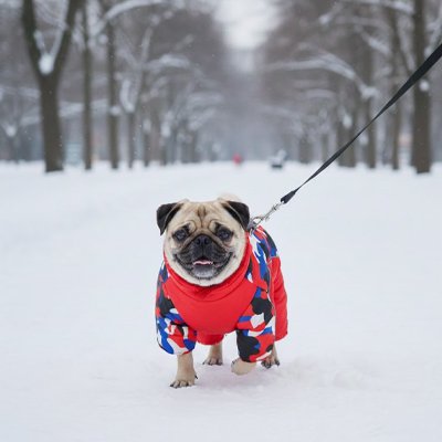 Manteau pour Chien promenade rouge