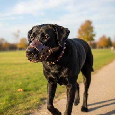 Muselière pour chien​ ChicMus0 labrador brun