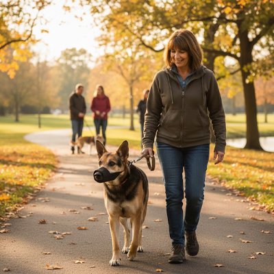 Museliere pour chien​ confort berger automne