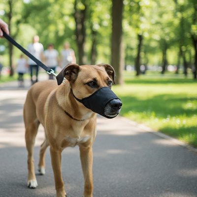 Muselière pour chien​ confort sentier moyen chien