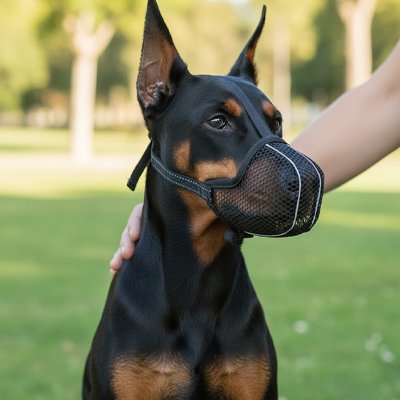 Muselière pour chien​ doberman