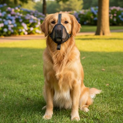 Muselière pour chien​ golden retriever