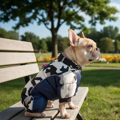 Parka pour Chien bleu