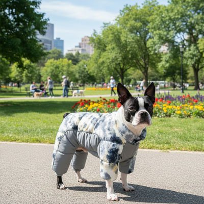 Parka pour Chien gris