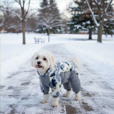 Parka pour Chien petit gris