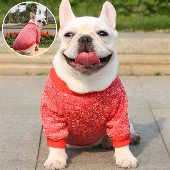 Pull chien chaud chien produit rouge