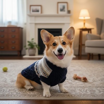 Pull pour Chien corgi chalet