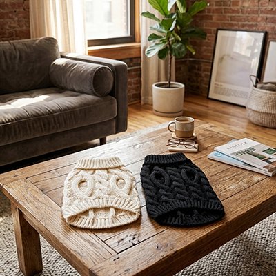 Pull pour Chien Noir et Blanc produits