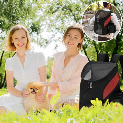 Sac à dos pour chien au parc noir rouge produit