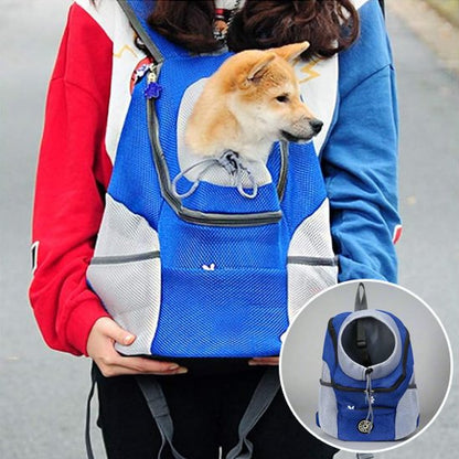 Sac à dos pour chien bleu produit