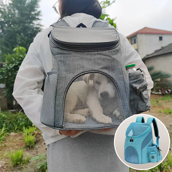 Sac à dos pour chien  gris produit