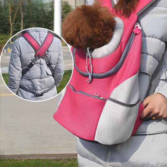 Sac à dos pour chien rose produit