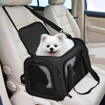 sac de transport chien noir voiture