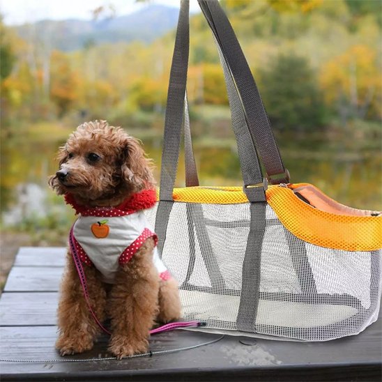Sac de transport pour chien caniche