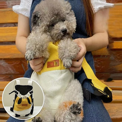 Sac de transport pour chien jaune