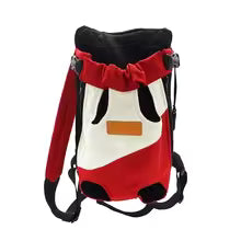 sac a dos pour chien voyageur confort rouge et blanc